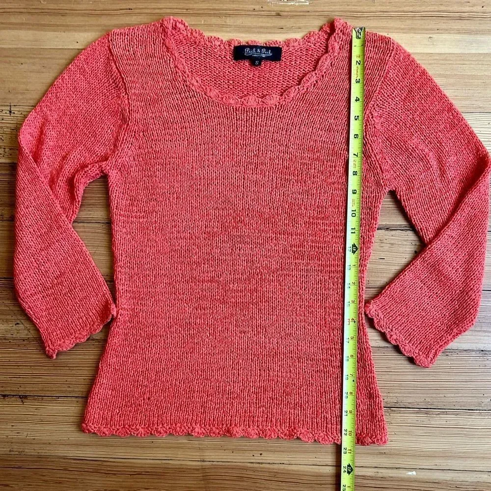 Peck & Peck collection knit sweater. Size S.